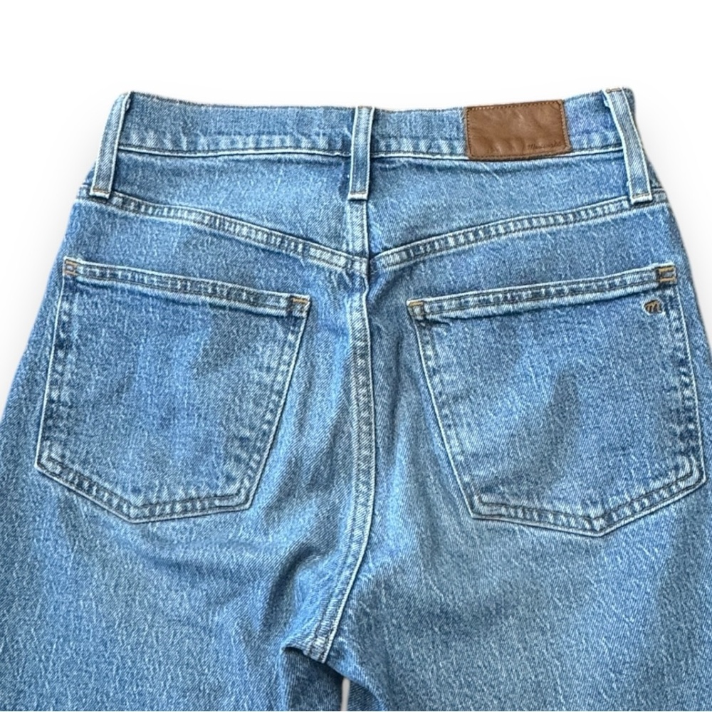 Madewell The Perfect Vintage Jean Denim Straight Leg Raw Hem Women’s Size 26 - Picture 10 of 11
